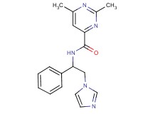N-[2-(1H-imidazol-1-yl)-1-phenylethyl]-2,6-dimethylpyrimidine-4-carboxamide