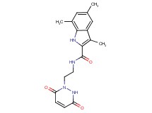 N-[2-(3,6-dioxo-3,6-dihydropyridazin-1(2H)-yl)ethyl]-3,5,7-trimethyl-1H-indole-2-carboxamide
