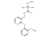 N~1~-{[2-(2-methoxyphenoxy)pyridin-3-yl]methyl}-N~2~,2-dimethylalaninamide