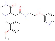 2-[1-(2-methoxybenzyl)-3-oxo-2-piperazinyl]-N-[2-(3-pyridinyloxy)ethyl]acetamide