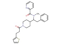 N-methyl-N-(2-phenyl-1-{1-[3-(2-thienyl)propanoyl]-4-piperidinyl}ethyl)-2-pyridinecarboxamide