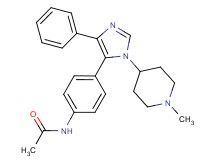 N-{4-[1-(1-methylpiperidin-4-yl)-4-phenyl-1H-imidazol-5-yl]phenyl}acetamide