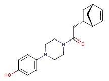4-{4-[rel-(1S,2S,4S)-bicyclo[2.2.1]hept-5-en-2-ylacetyl]-1-piperazinyl}phenol trifluoroacetate (salt)