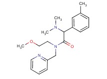 2-(dimethylamino)-N-(2-methoxyethyl)-2-(3-methylphenyl)-N-(2-pyridinylmethyl)acetamide