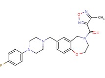 7-{[4-(4-fluorophenyl)-1-piperazinyl]methyl}-4-[(4-methyl-1,2,5-oxadiazol-3-yl)carbonyl]-2,3,4,5-tetrahydro-1,4-benzoxazepine