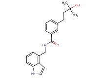 3-(3-hydroxy-3-methylbutyl)-N-(1H-indol-4-ylmethyl)benzamide