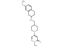 5-(4-{[(7-methoxy-1,2,3,4-tetrahydronaphthalen-2-yl)amino]methyl}piperidin-1-yl)-2-methylpyridazin-3(2H)-one