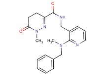 N-({2-[benzyl(methyl)amino]-3-pyridinyl}methyl)-1-methyl-6-oxo-1,4,5,6-tetrahydro-3-pyridazinecarboxamide