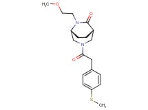 (1S*,5R*)-6-(2-methoxyethyl)-3-{[4-(methylthio)phenyl]acetyl}-3,6-diazabicyclo[3.2.2]nonan-7-one