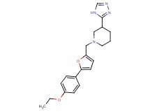 1-{[5-(4-ethoxyphenyl)-2-furyl]methyl}-3-(4H-1,2,4-triazol-3-yl)piperidine