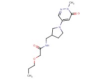 N-{[1-(1-methyl-6-oxo-1,6-dihydro-4-pyridazinyl)-3-pyrrolidinyl]methyl}-2-propoxyacetamide