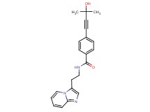 4-(3-hydroxy-3-methylbut-1-yn-1-yl)-N-(2-imidazo[1,2-a]pyridin-3-ylethyl)benzamide