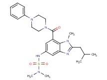 N'-{2-isobutyl-1-methyl-7-[(4-phenyl-1-piperazinyl)carbonyl]-1H-benzimidazol-5-yl}-N,N-dimethylsulfamide
