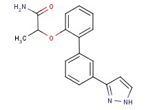 2-{[3'-(1H-pyrazol-3-yl)-2-biphenylyl]oxy}propanamide