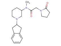 N-[1-(2,3-dihydro-1H-inden-2-yl)-3-piperidinyl]-N-methyl-2-(2-oxo-1-pyrrolidinyl)acetamide