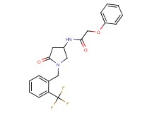 N-{5-oxo-1-[2-(trifluoromethyl)benzyl]-3-pyrrolidinyl}-2-phenoxyacetamide