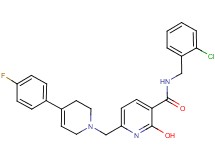 N-(2-chlorobenzyl)-6-{[4-(4-fluorophenyl)-3,6-dihydro-1(2H)-pyridinyl]methyl}-2-hydroxynicotinamide