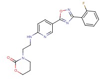 3-[2-({5-[3-(2-fluorophenyl)-1,2,4-oxadiazol-5-yl]-2-pyridinyl}amino)ethyl]-1,3-oxazinan-2-one