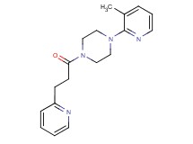 1-(3-methyl-2-pyridinyl)-4-[3-(2-pyridinyl)propanoyl]piperazine