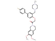 2-[({4'-fluoro-3-[(4-methyl-1-piperazinyl)methyl]-4-biphenylyl}oxy)acetyl]-6,7-dimethoxy-1,2,3,4-tetrahydroisoquinoline