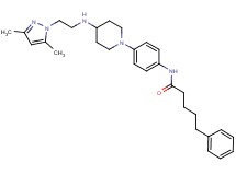 N-[4-(4-{[2-(3,5-dimethyl-1H-pyrazol-1-yl)ethyl]amino}-1-piperidinyl)phenyl]-5-phenylpentanamide