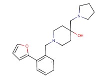 1-[2-(2-furyl)benzyl]-4-(pyrrolidin-1-ylmethyl)piperidin-4-ol