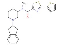 N-[1-(2,3-dihydro-1H-inden-2-yl)-3-piperidinyl]-N-methyl-2-(2-thienyl)-1,3-thiazole-4-carboxamide