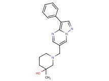 3-methyl-1-[(3-phenylpyrazolo[1,5-a]pyrimidin-6-yl)methyl]piperidin-3-ol