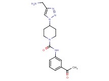 N-(3-acetylphenyl)-4-[4-(aminomethyl)-1H-1,2,3-triazol-1-yl]-1-piperidinecarboxamide