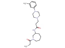 3-[4-(3-methylphenyl)piperazin-1-yl]-N-(1-propionylazepan-3-yl)propanamide