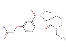 2-{3-[(7-ethyl-6-oxo-2,7-diazaspiro[4.5]dec-2-yl)carbonyl]phenoxy}acetamide