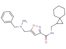 5-{[benzyl(methyl)amino]methyl}-N-(spiro[2.5]oct-1-ylmethyl)isoxazole-3-carboxamide
