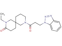 8-[3-(1H-1,2,3-benzotriazol-1-yl)propanoyl]-2-ethyl-2,8-diazaspiro[5.5]undecan-3-one