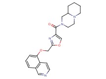2-({2-[(isoquinolin-5-yloxy)methyl]-1,3-oxazol-4-yl}carbonyl)octahydro-2H-pyrido[1,2-a]pyrazine