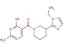 3-{[3-(1-ethyl-1H-imidazol-2-yl)-1-piperidinyl]carbonyl}-6-methyl-2-pyridinol