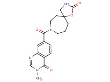 8-[(3-methyl-4-oxo-3,4-dihydro-7-quinazolinyl)carbonyl]-1-oxa-3,8-diazaspiro[4.6]undecan-2-one