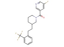 3-fluoro-5-[(3-{2-[2-(trifluoromethyl)phenyl]ethyl}-1-piperidinyl)carbonyl]pyridine