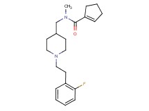 N-({1-[2-(2-fluorophenyl)ethyl]-4-piperidinyl}methyl)-N-methyl-1-cyclopentene-1-carboxamide
