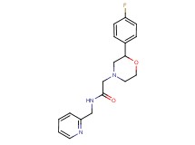 2-[2-(4-fluorophenyl)morpholin-4-yl]-N-(pyridin-2-ylmethyl)acetamide
