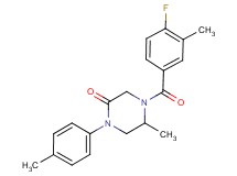 4-(4-fluoro-3-methylbenzoyl)-5-methyl-1-(4-methylphenyl)-2-piperazinone