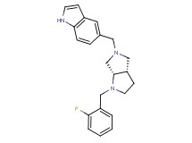 5-{[(3aS,6aS)-1-(2-fluorobenzyl)hexahydropyrrolo[3,4-b]pyrrol-5(1H)-yl]methyl}-1H-indole
