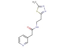 N-[2-(5-methyl-1,3,4-thiadiazol-2-yl)ethyl]-2-pyridin-3-ylacetamide