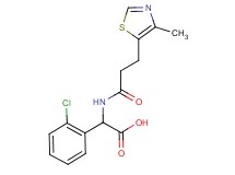 (2-chlorophenyl){[3-(4-methyl-1,3-thiazol-5-yl)propanoyl]amino}acetic acid