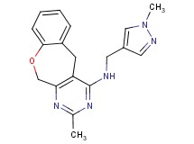 2-methyl-N-[(1-methyl-1H-pyrazol-4-yl)methyl]-5,11-dihydro[1]benzoxepino[3,4-d]pyrimidin-4-amine