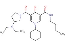 N-butyl-1-cyclohexyl-5-{[3-(diethylamino)-1-pyrrolidinyl]carbonyl}-4-oxo-1,4-dihydro-3-pyridinecarboxamide