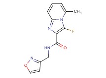3-fluoro-N-(isoxazol-3-ylmethyl)-5-methylimidazo[1,2-a]pyridine-2-carboxamide