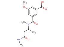 3-methoxy-5-({methyl[1-methyl-3-(methylamino)-3-oxopropyl]amino}carbonyl)benzoic acid
