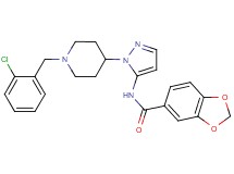 N-{1-[1-(2-chlorobenzyl)-4-piperidinyl]-1H-pyrazol-5-yl}-1,3-benzodioxole-5-carboxamide