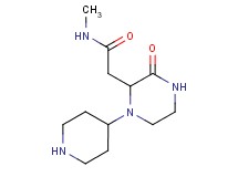 N-methyl-2-[3-oxo-1-(4-piperidinyl)-2-piperazinyl]acetamide hydrochloride