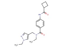 4-[(cyclobutylcarbonyl)amino]-N-ethyl-N-[(1-ethyl-1H-pyrazol-4-yl)methyl]benzamide